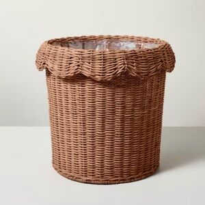 Scalloped Rattan Planter Basket 12” x 12”  - Hearth & Hand™ with Magnolia